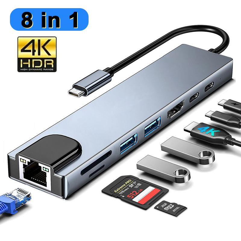 Home Assistant Sd - 8 в 1 USB-концентратор типа C