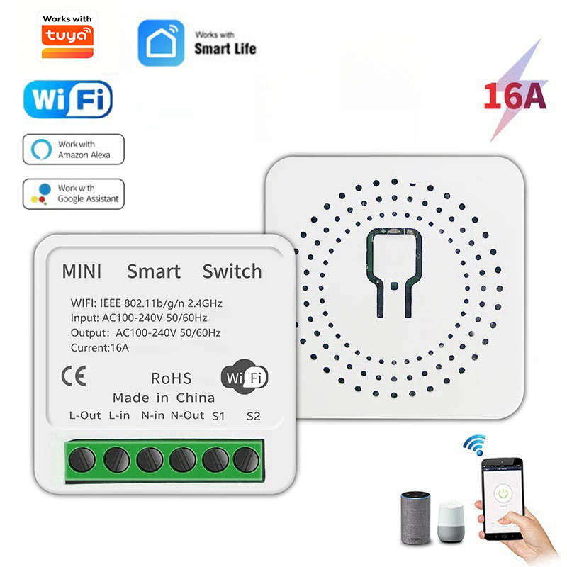 Diy Home Automation Controller - Умный мини-выключатель света 16А с двусторонним