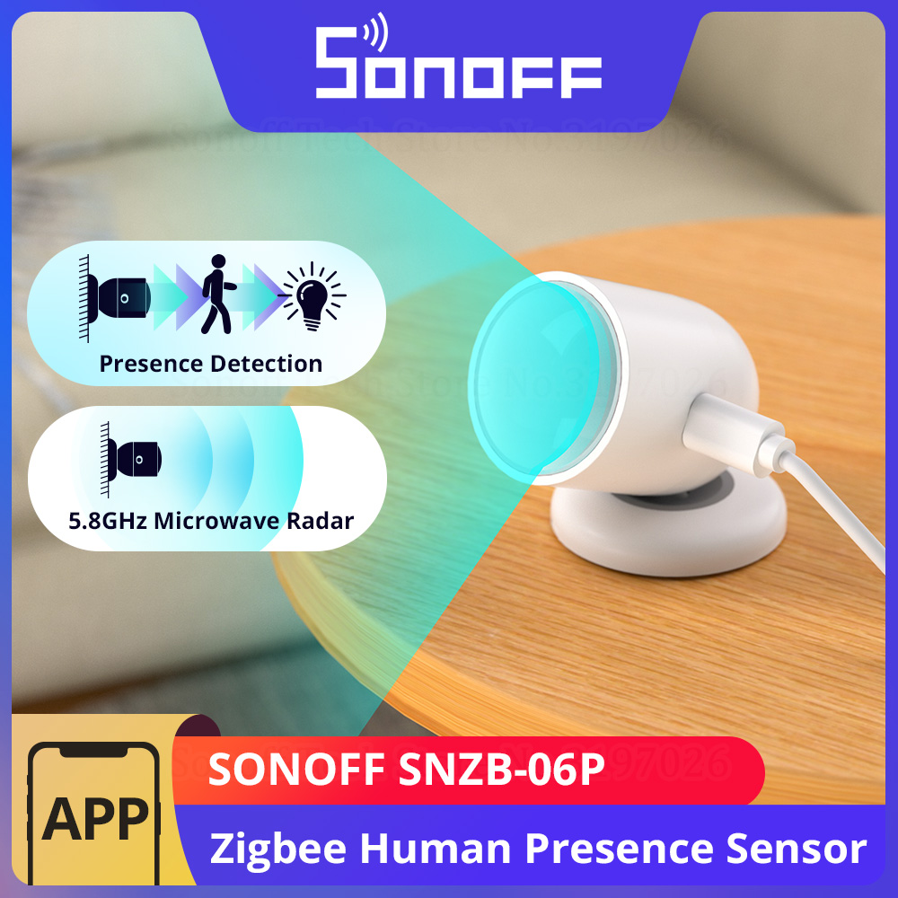 Sonoff Basic Switch - SONOFF SNZB-06P Zigbee Датчик присутствия человека
