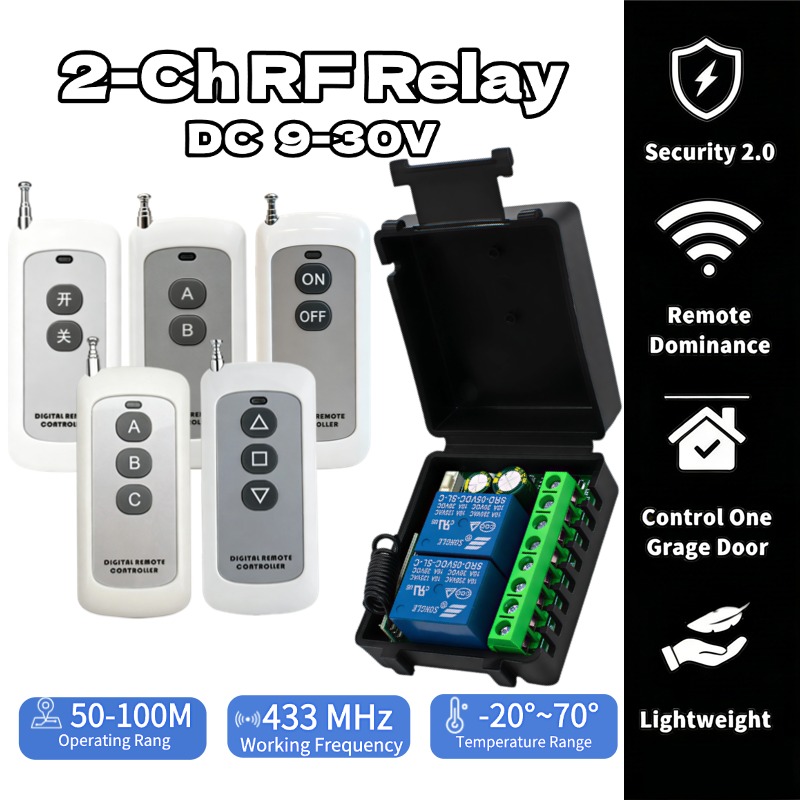 433Mhz Receiver Module - Контроллер двигателя с радиоуправлением 12В/24В 433МГц,