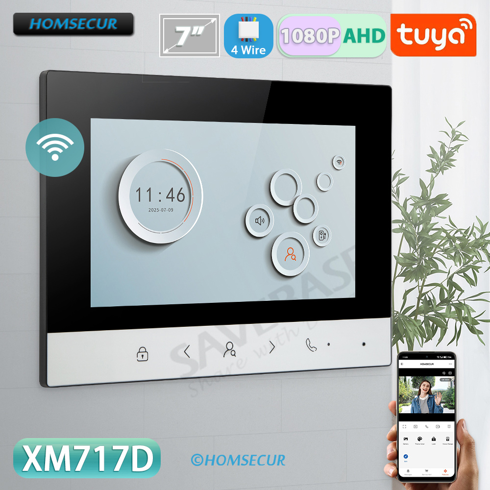 Smart Doorbell Wired - Умный Wi-Fi видеодомофон Tuya с ЖК-экраном