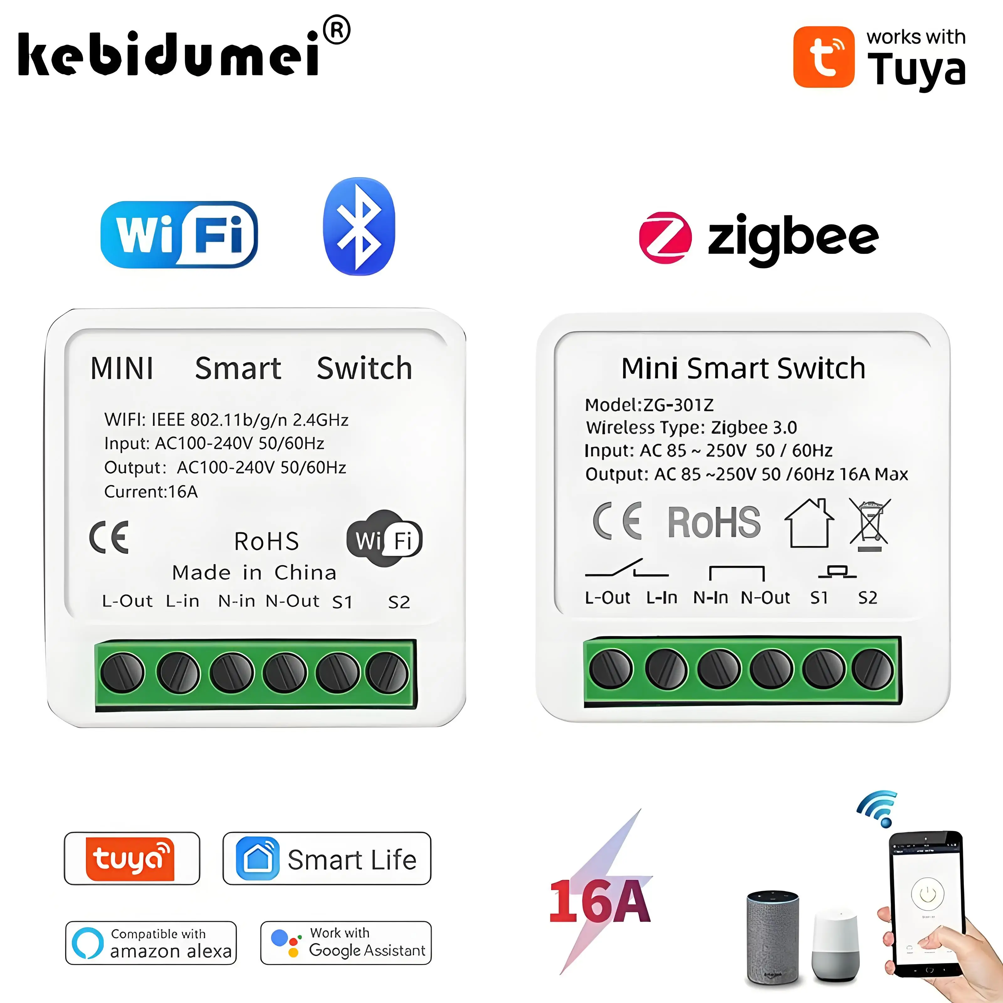 Diy Home Automation Controller - 16A Tuya Zigbee 3.0 Mini Smart