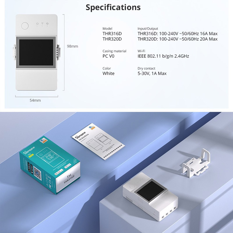 Sonoff Basic Switch - Умный Wi-Fi выключатель-счетчик электроэнергии SONOFF POW