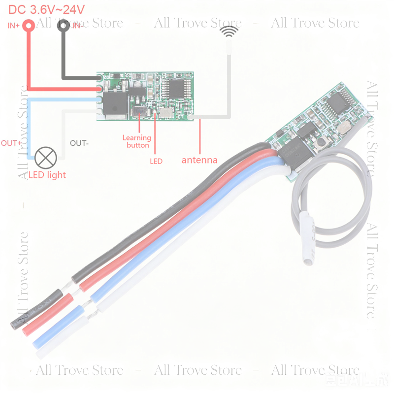 Беспроводной радиочастотный ре – обзор и цена 433Mhz Receiver Module