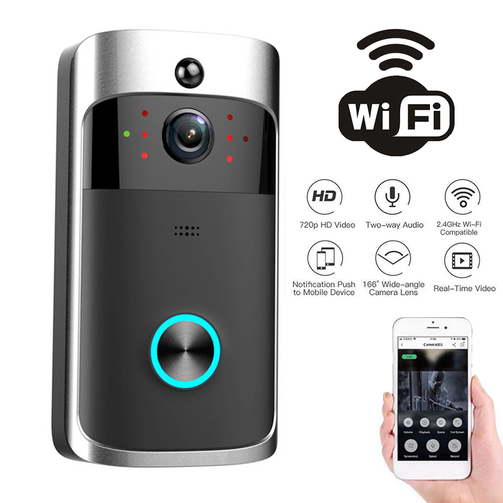 2026 НОВЫЙ V5 видео дверной зв – обзор и цена Smart Doorbell Wired