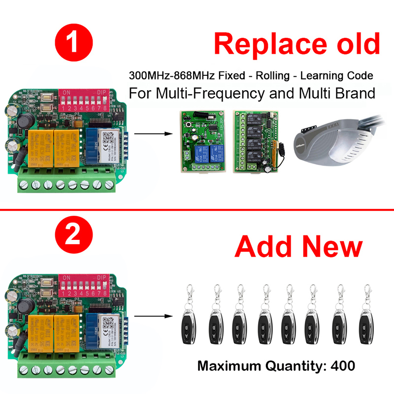 Универсальный Работает с Tuya  – обзор и цена 433Mhz Receiver Module
