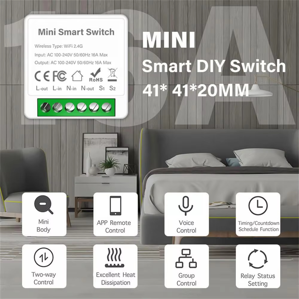 Мини-умный выключатель WiFi Zi – обзор и цена Diy Home Automation Controller