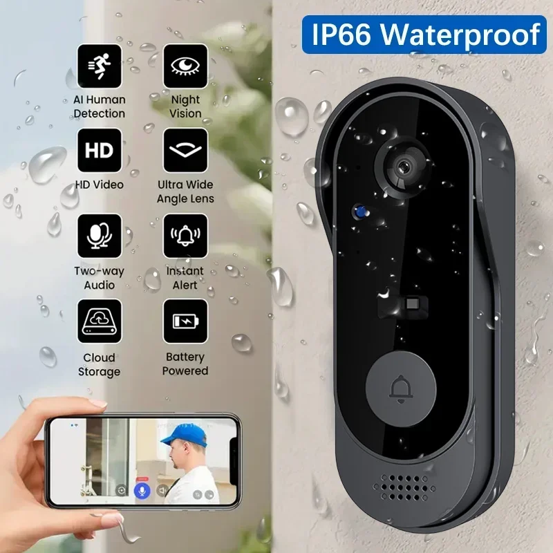 Беспроводная HD-видеокамера дл – обзор и цена Smart Doorbell Wired