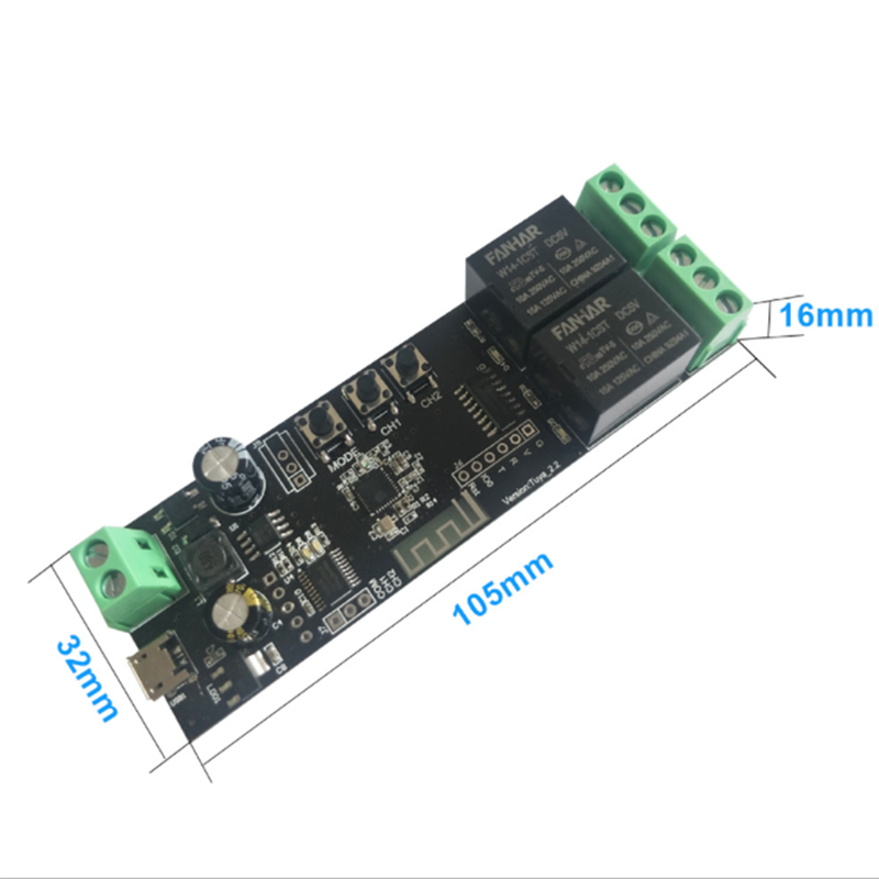 Умная плата управления 2CH Tuy – обзор и цена Diy Home Automation Controller