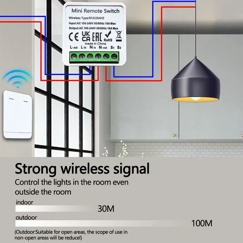 RF 433 МГц Smart DIY Беспровод – обзор и цена Diy Home Automation System