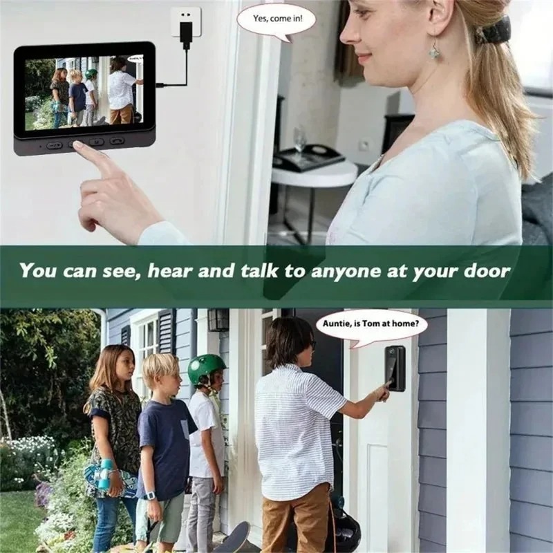 Умный видеодомофон M8 с Wi-Fi, – обзор и цена Smart Doorbell Wired
